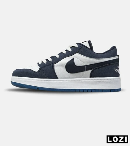 کفش کتانی مردانه و زنانه سفید سرمه ای NIKE AIR JORDAN مدل 8495