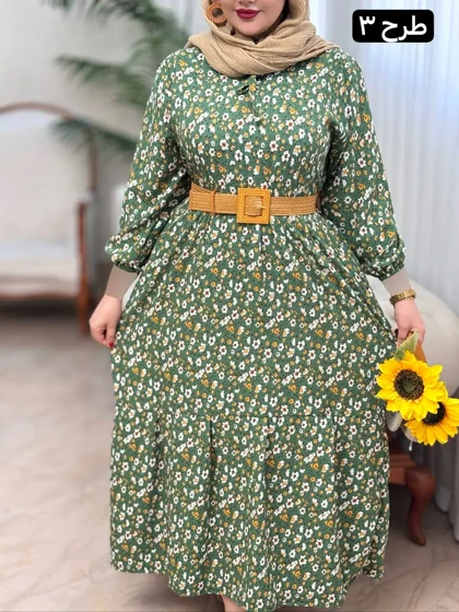 پیراهن کرپ نازیلا 3156