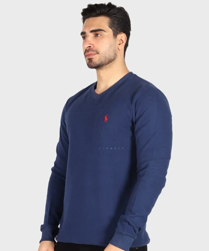 پلیور مردانه یقه هفت و آستین بلند 1847