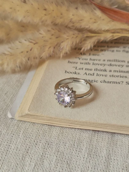 انگشتر جواهری فری سایز دایره