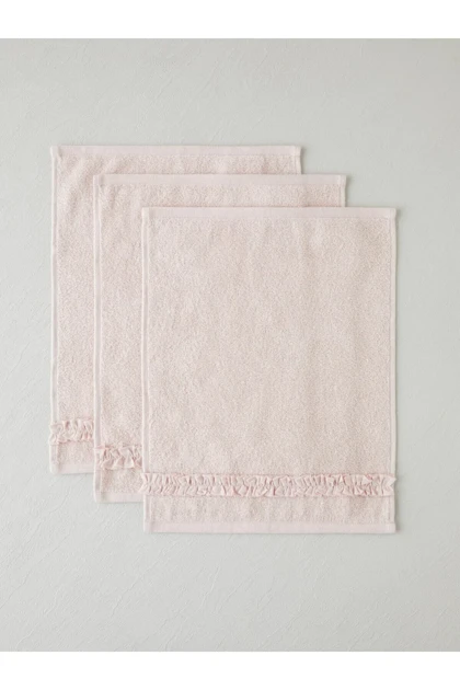 حوله دستی 3 عددی English Home مدل Soft Ruffle پنبه