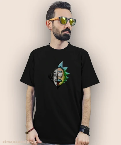 تیشرت مردانه و زنانه طرح ریک اند مورتی و انیشتین