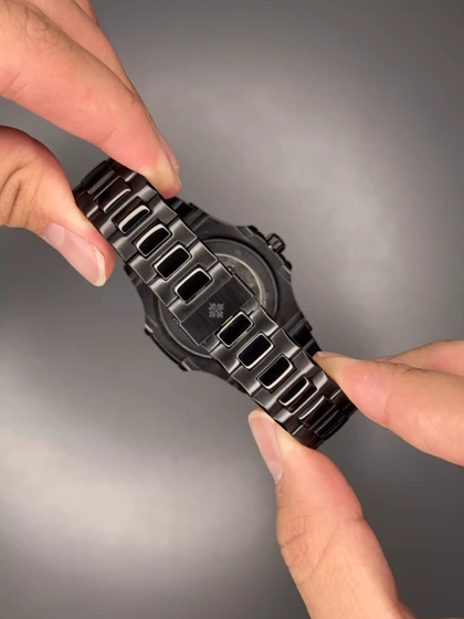 ساعت مچی پتک فیلیپ تمام مشکی موتور اتوماتیک Patek Philippe Nautilus