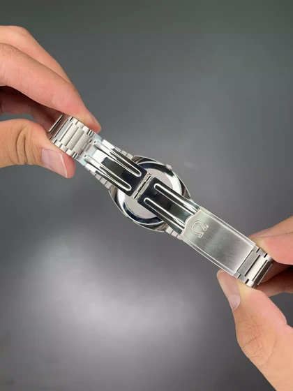 ساعت مچی امگا سیمستر نوستالژی سیلور صفحه صورتی Omega Seamaster