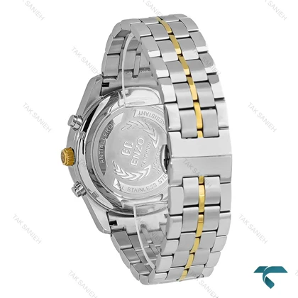 ساعت انزو EC-3122 مردانه دورنگ طلایی صفحه مشکی Enzo-8772-G