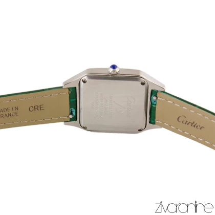 ساعت کارتیر سانتوس دومونت بند سبز 104074