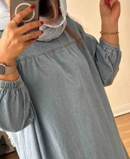 پیراهن جین پارچه ترک 3
