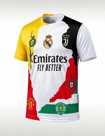 تیشرت هواداری فوتبال مردانه بدون برند Ronaldo Fan T-Shirt M