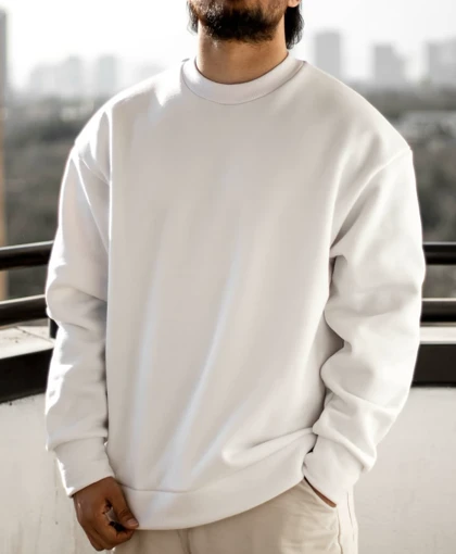 دورس سه نخ پنبه یقه گرد سفید کیفیت پرمیوم پلاس با ضمانت