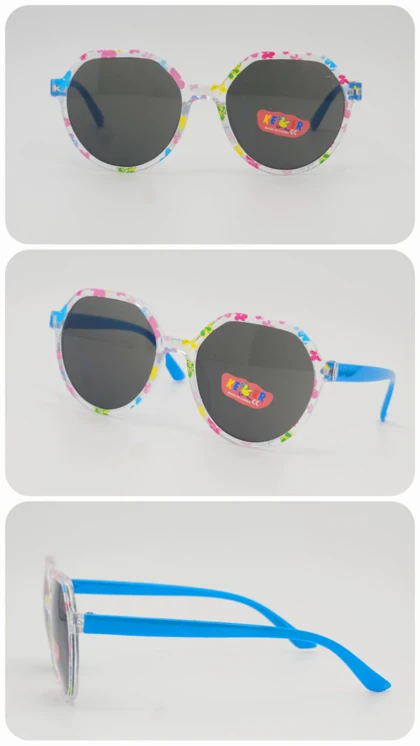 عینک آفتابی بچگانه طرح پلیس با شیشه‌های ضد اشعه UV