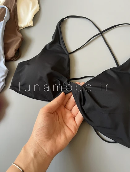 نیم‌تنه زنانه لیزری پاپیونی پشت ضربدری