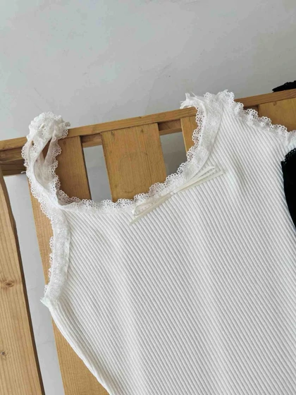 تاپ بندی میله ای گیپوری توری زنانه