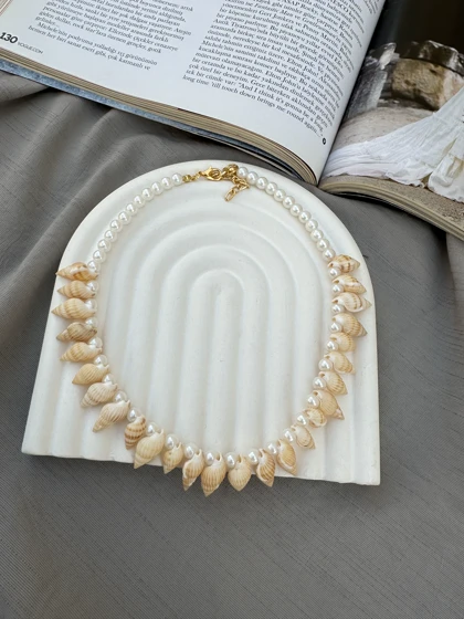 گردنبند صدف مرواریدی
