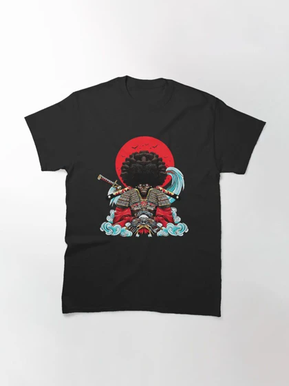 تیشرت لانگ انیمه AFRO SAMURAI افرو سامورایی Afro Samurai - Retro Vintage logo کد 185862