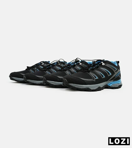 کفش کتانی بزرگ پا مشکی آبی I-Runner