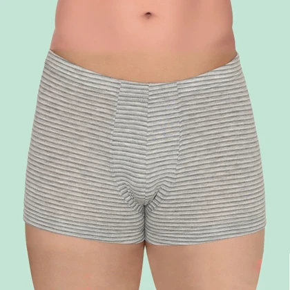 شورت پادار مردانه کمرکش تخت لیفه ای بسته 2عددی بلکس (نیکوتن پوش)
