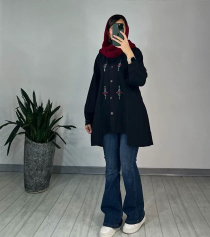 مانتو لینن طلا