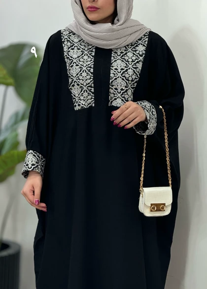 عبای بلند سوزندوزی نفیس