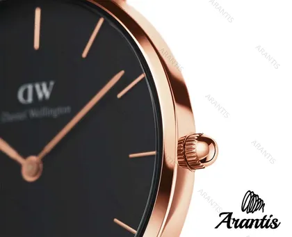 ساعت دنیل ولینگتون زنانه بند برزنت سفید w-8453