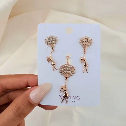 نیم ست دخترک بالون دار ژوپینگ بدون زنجیر