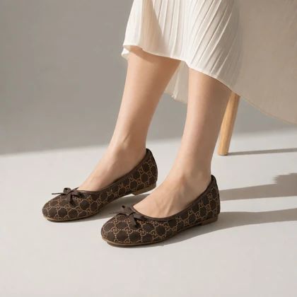 کفش ونس کالج پاپیونی زنانه کاکائویی GUCCI
