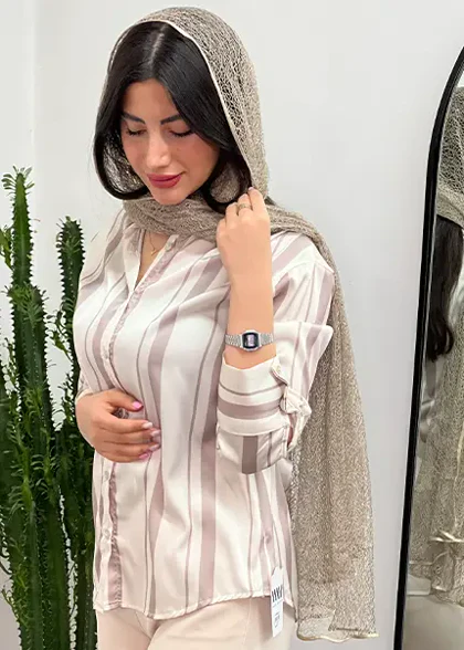 شومیز راه راه کد 4039