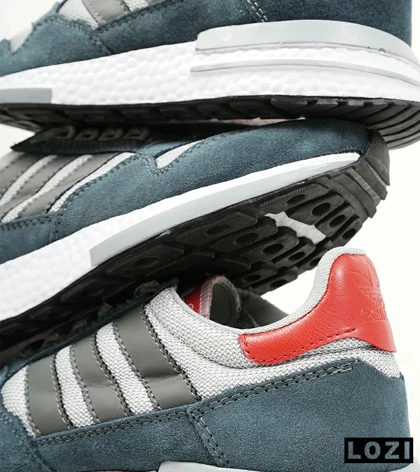کفش کتانی مردانه طوسی فیلی زیر سفید آدیداس adidas ZX 500