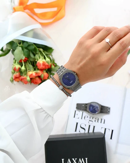 ساعت مچی ست مردانه و زنانه لاکسمی LAXMI اورجینال مدل LA-8574-7C