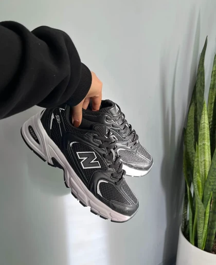 کتانی ویتنامی نیوبالانس 530 مشکی سفید New balance 530 Black and white