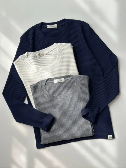 بلوز یقه گرد کبریتی زنانه