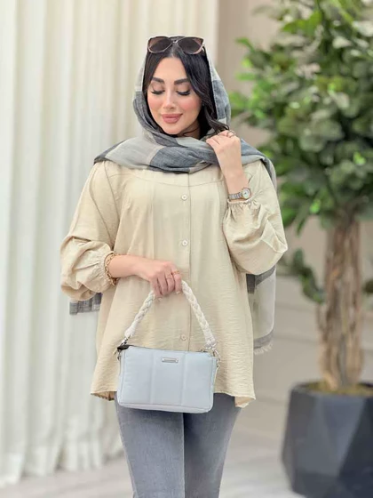 شومیز پیله دار آستین کش