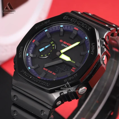 ساعت جیشاک اورجینال دست دوم Casio G-Shock GA-2100RGB-1ADR
