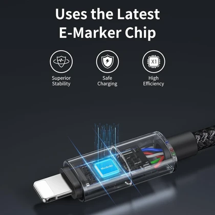کابل فست‌شارژ USB به لایتنینگ 3 آمپر 1.2 متری مک‌دودو MCDODO CA-8170 