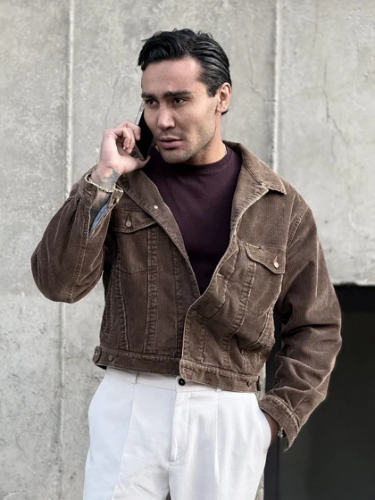 تیشرت فیت شرت بادمجانی