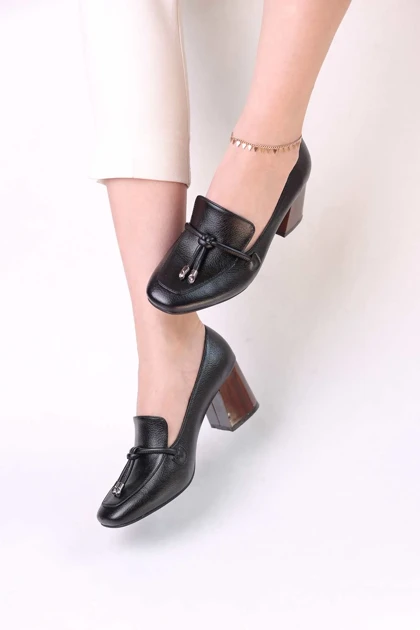 کفش پرسنلی پاشنه‌دار زنانه کد 710