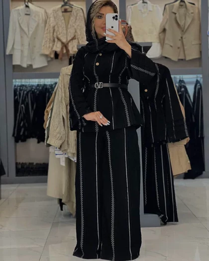 ست شومیز شلوار نیلی