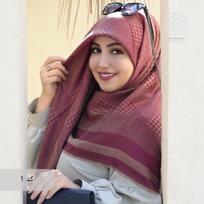 روسری نخ ژاکارد رونا پیچی
