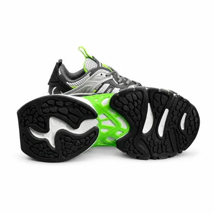 کفش کتانی مردانه مدل آدیداس دیلاکس طوسی سبز Adidas Deluxe