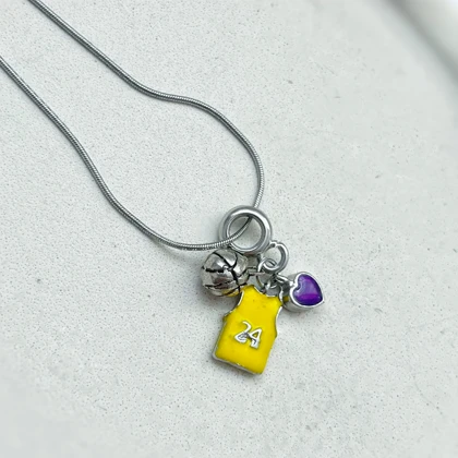 گردنبند استیل با آویز بسکتبال