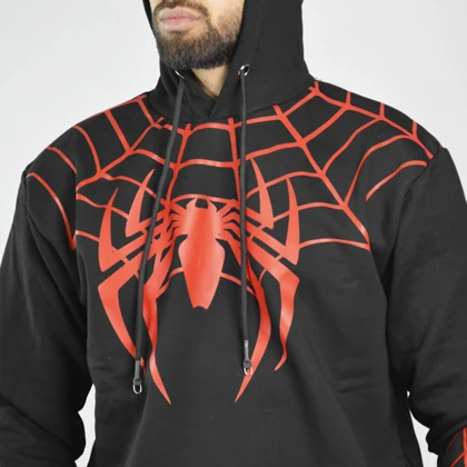 هودی اسپرت مرد عنکبوتی مدل SPL-3L1652 مشکی