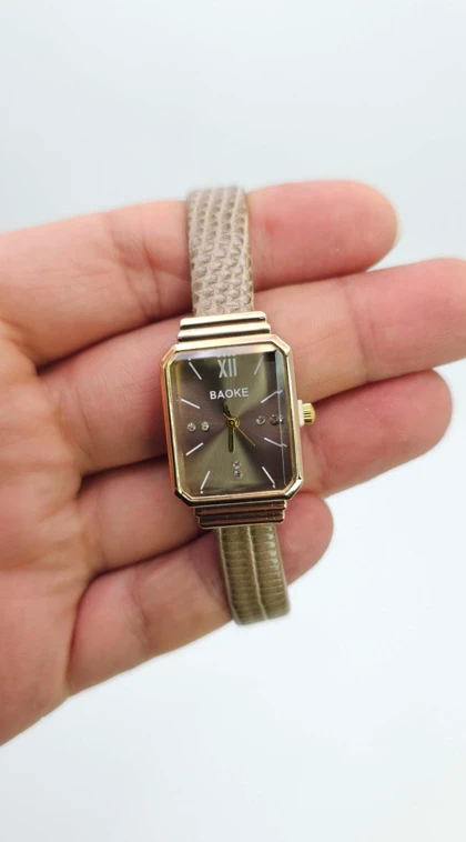 ساعت مچی زنانه باوک BAOKE بند چرمی ، اسپرت و روزمره با جعبه کادویی