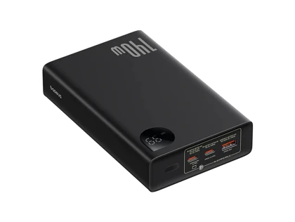 پاور بانک سوپر فست شارژ تایپ سی و یو اس بی 140 وات 24000 adaman بیسوس ppadm140