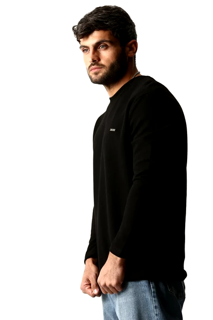 سلانیک آستین بلند یقه کشبافت مردانه