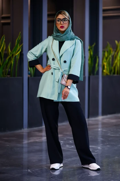 مانتو شلوار ترکیبی کرسپو