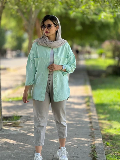 کتان رنگی منگو