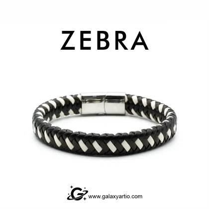 دستبند چرمی زبرا