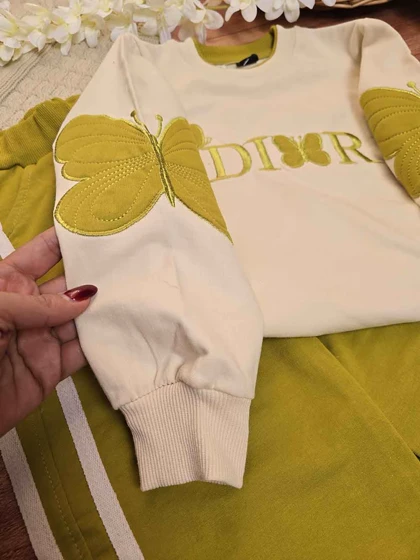 بلوز شلوار دخترانه طرح پروانه