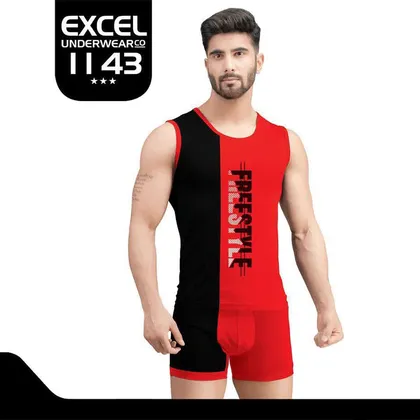 ست تاپ شورت مردانه اکسل 1143 2XL