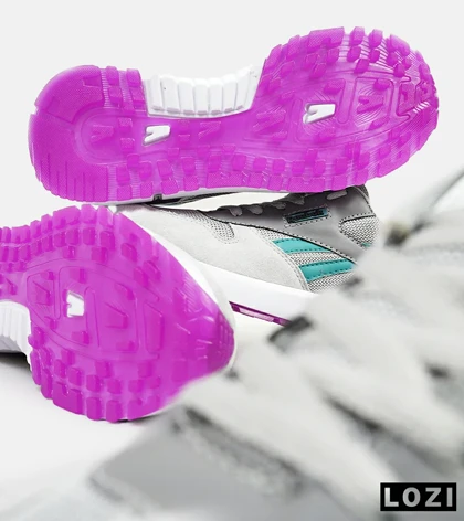 کفش کتانی طوسی آبی بنفش REEBOK Unphased Pro مدل 4613