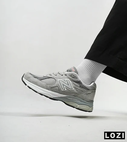 کفش کتانی سبز طوسی NEW BALANCE 990